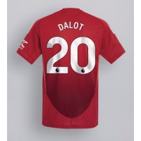 Billiga Manchester United Diogo Dalot #20 Hemma fotbollskläder 2024-25 Kortärmad